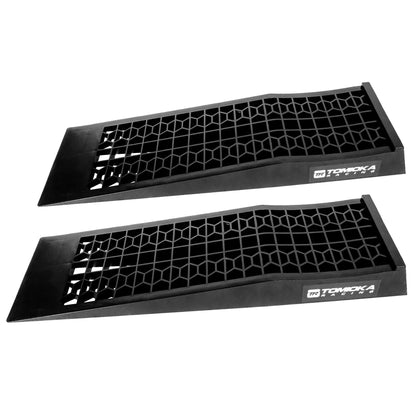 Tomioka Racing Super Slopes Low Profile Car Service Ramps Pair with Anti-Slip Pads, Perfect for Raise Lowered Car Oil Changes, Lift Vehicle Maintenance, & Jack Support - Track Minded HPDE, LLC