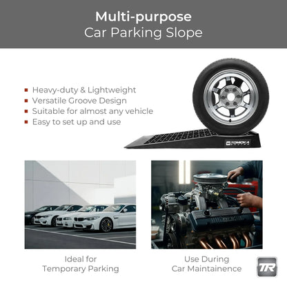 Tomioka Racing Super Slopes Low Profile Car Service Ramps Pair with Anti-Slip Pads, Perfect for Raise Lowered Car Oil Changes, Lift Vehicle Maintenance, & Jack Support - Track Minded HPDE, LLC