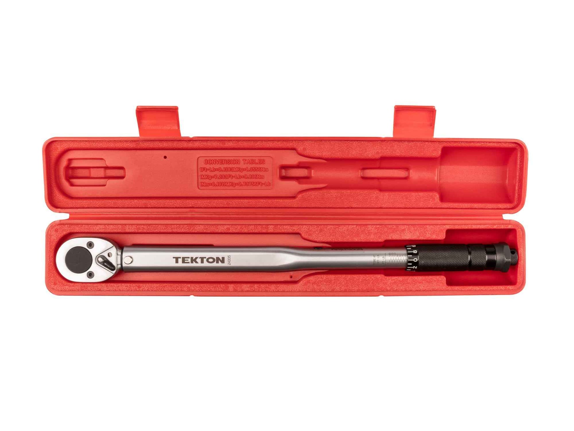TEKTON 1/2 Inch Drive Micrometer Torque Wrench (10-150 ft.-lb.) | 24335