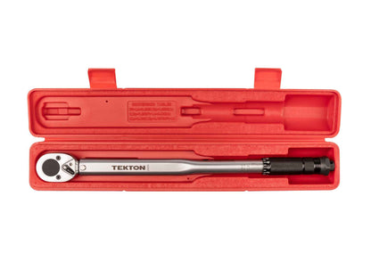 TEKTON 1/2 Inch Drive Micrometer Torque Wrench (10-150 ft.-lb.) | 24335