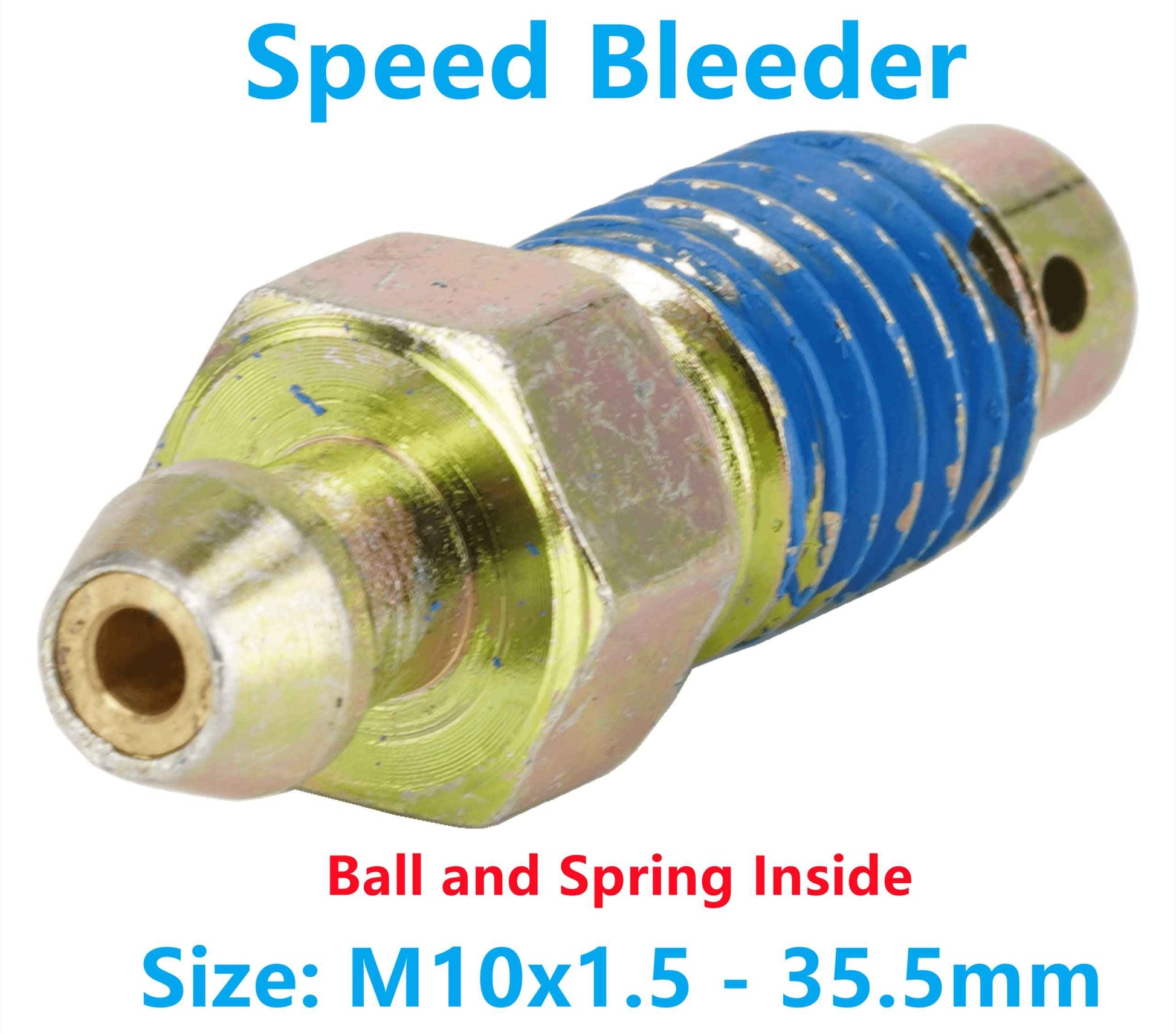 Dsnaduo 4 PCS Speed Bleeder,Bleeder Valve,Quick Bleeders with Dust Caps M10x1.5-35.5mm, H9406-4, 13908, 12702, 105407, 639580