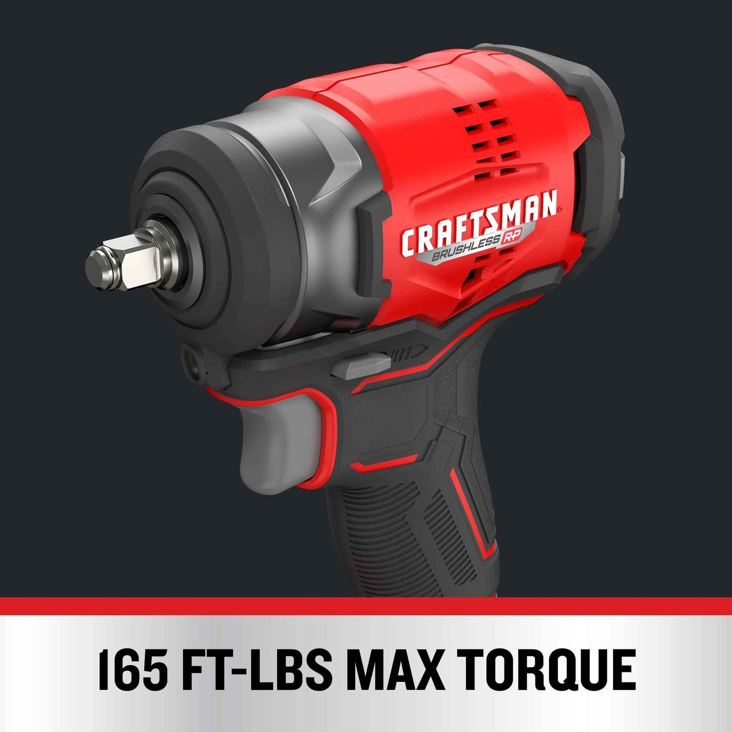 CRAFTSMAN V20 RP Cordless Impact Wrench, 3/8 inch Drive, Bare Tool Only (CMCF911B)