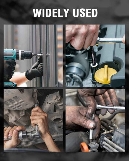 Impact Socket Adapter Set - 1/4, 3/8, 1/2 Drive Socket Adapter for Drill & Impact Wrench (6 Pcs, 3" & 6")