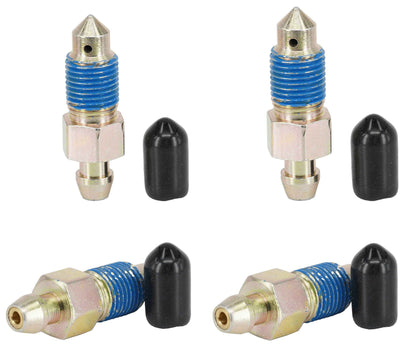 Dsnaduo 4-Piece Speed Bleeder Kit with Dust Caps - M10x1.0-35.4mm, H9410-4, 107392, 639560