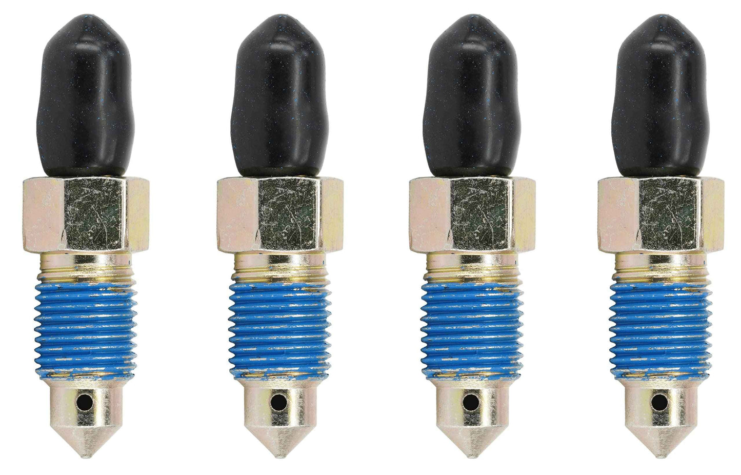 Dsnaduo 4-Piece Speed Bleeder Kit with Dust Caps - M10x1.0-35.4mm, H9410-4, 107392, 639560