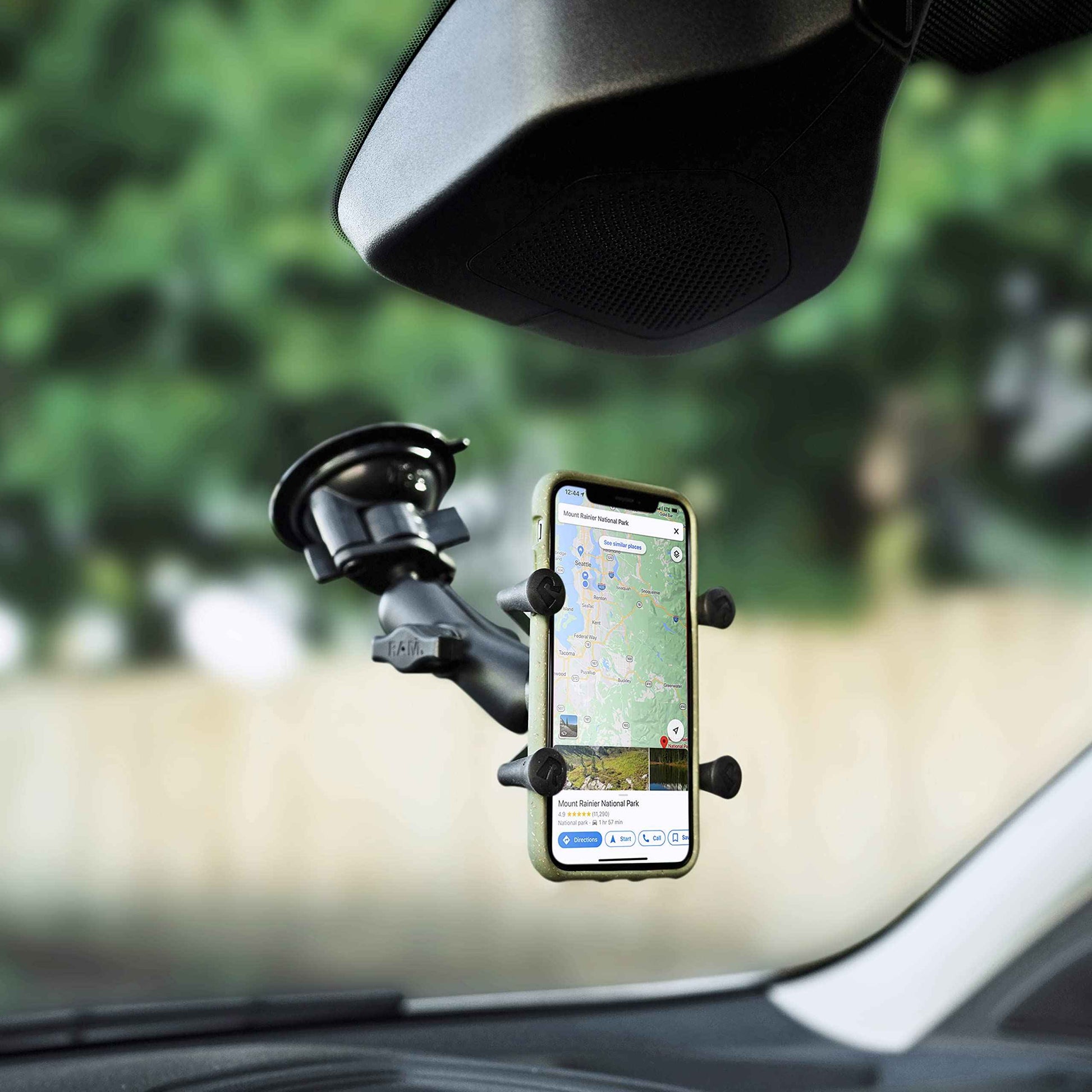 RAM MOUNTS Twist-Lock Composite Suction Cup Base with Ball RAP-B-224-1U with B Size 1" Ball