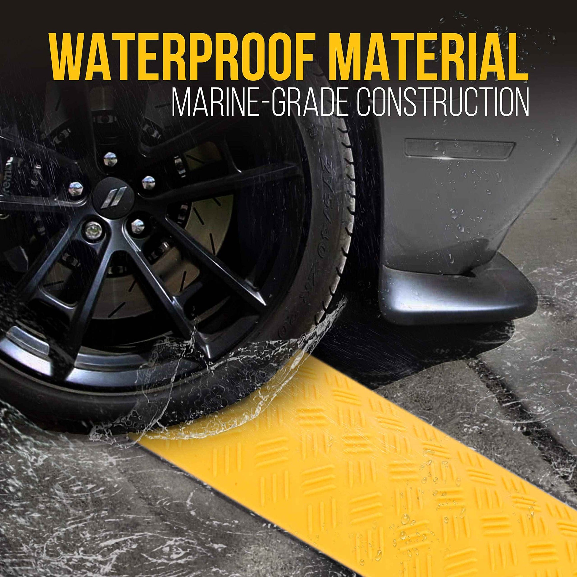 Pyle Durable Cable Ramp Protective Cover - 2,000 lbs Max Heavy Duty Drop Over Hose & Cable Track Protector, Safe in High Walking Traffic Areas - Cable Concealer for Outdoor & Indoor Use PCBLCO19