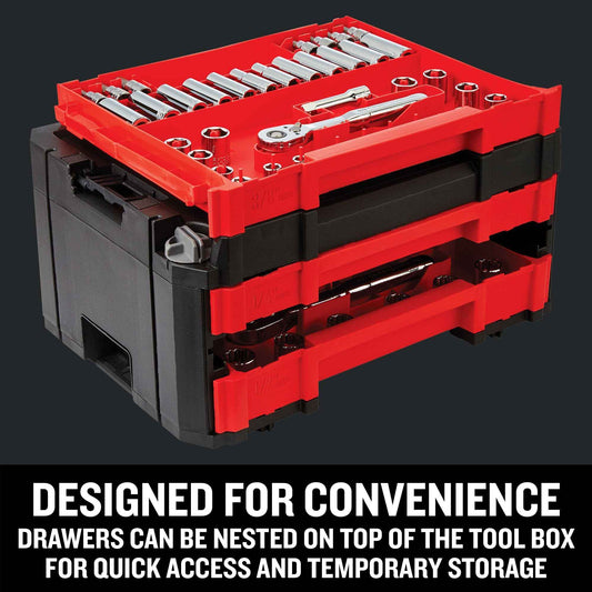 Craftsman Socket Set with Case VERSASTACK 230 Pcs Mechanics Tool Set, 1/4 in, 3/8 in, and 1/2 Drive, Standard and Deep Socket Set, Short and Long Arm Hex Keys (CMMT45306)