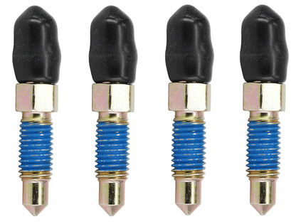 Dsnaduo 4 PCS Speed Bleeder, Bleeder Valve, Brake Bleeder Screws, Quick Bleeders with Dust Caps, M7x1.0-34.5mm, H9411-4, 105400, 639570