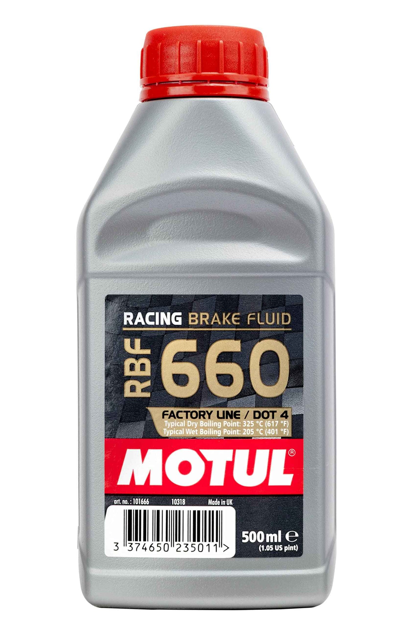 101667 RBF 660 Dot-4 100 Percent Synthetic Racing Brake Fluid - 500 ml