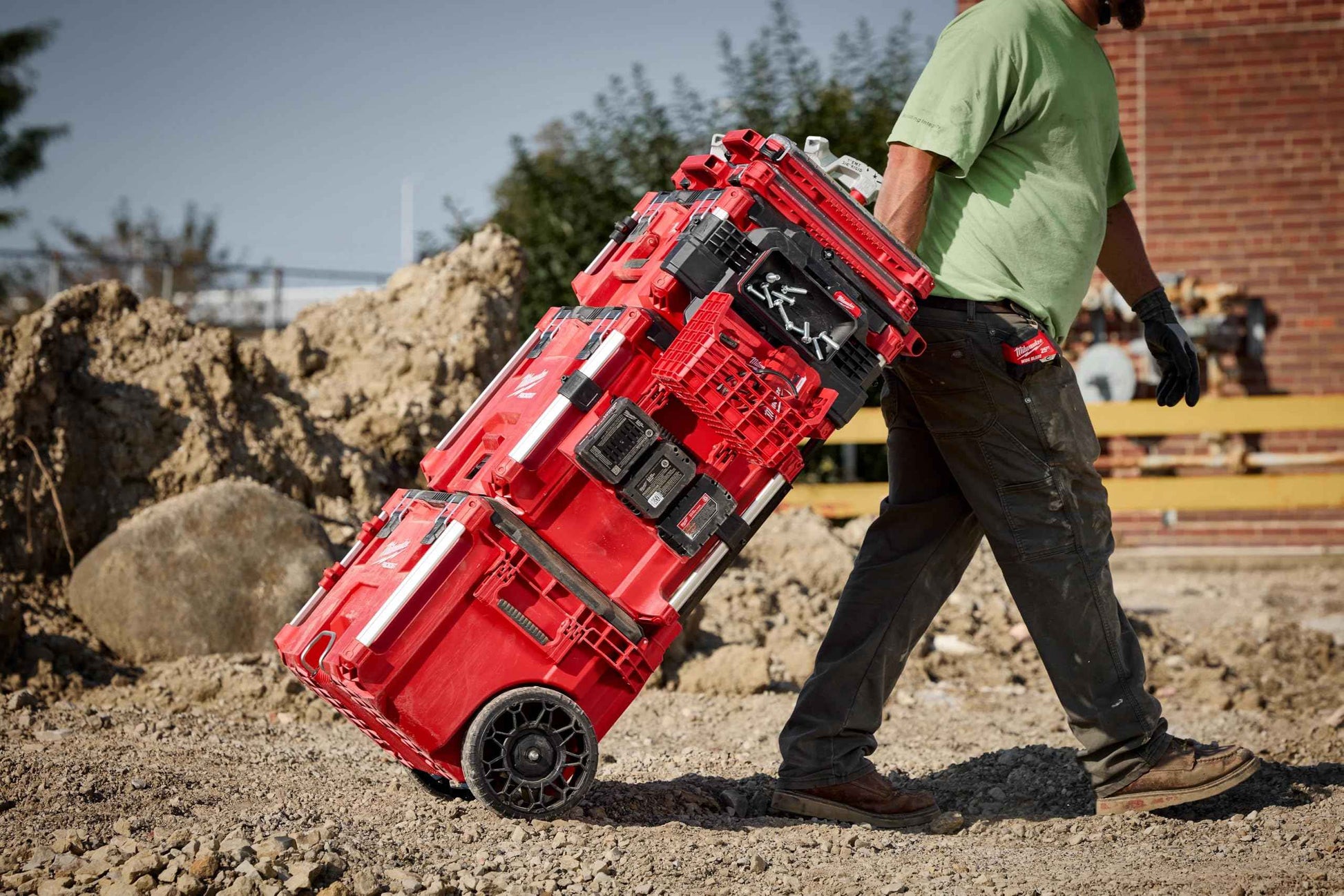 Milwaukee Electric - PACKOUT 10 Compact Portable Tool Box with ADJUSTA