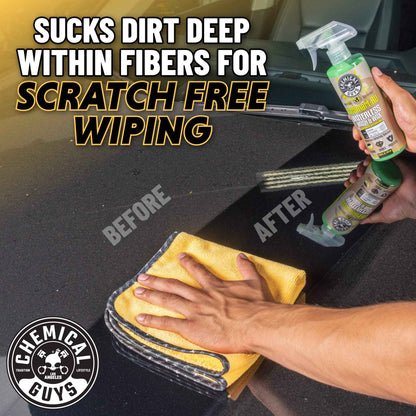 Chemical Guys MIC 506 03 Professional Grade Premium Microfiber Towels, Gold (16 Inch x 16 Inch) (Pack of 3) - Safe for Car Wash, Home Cleaning & Pet Drying Cloths