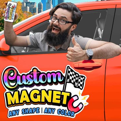 Custom Car Magnet with Your Logo ║ Advertise Your Business Vehicle Magnetic ║ Professionally Printed for Your Car Van Truck ║ Reflective Option Available║ We Print All Made in The USA