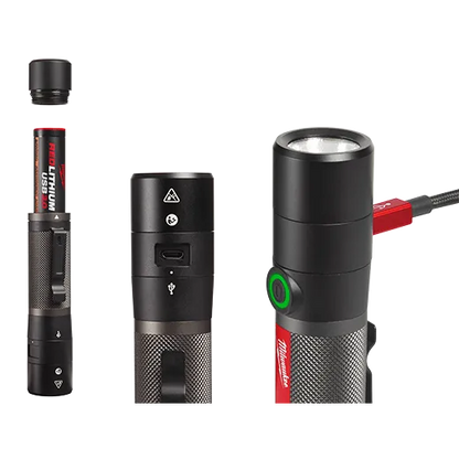 Milwaukee 2160-21 USB Rechargeable 800L Compact Flashlight