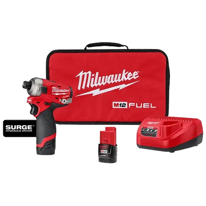 Milwaukee 2551-22 M12 FUEL™ SURGE™ 1/4" Hex Hydraulic Driver Kit