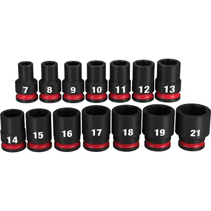Milwaukee 49-66-7007 14PC SHOCKWAVE Impact Duty™ 3/8" Drive Metric Standard 6 Point Socket Set