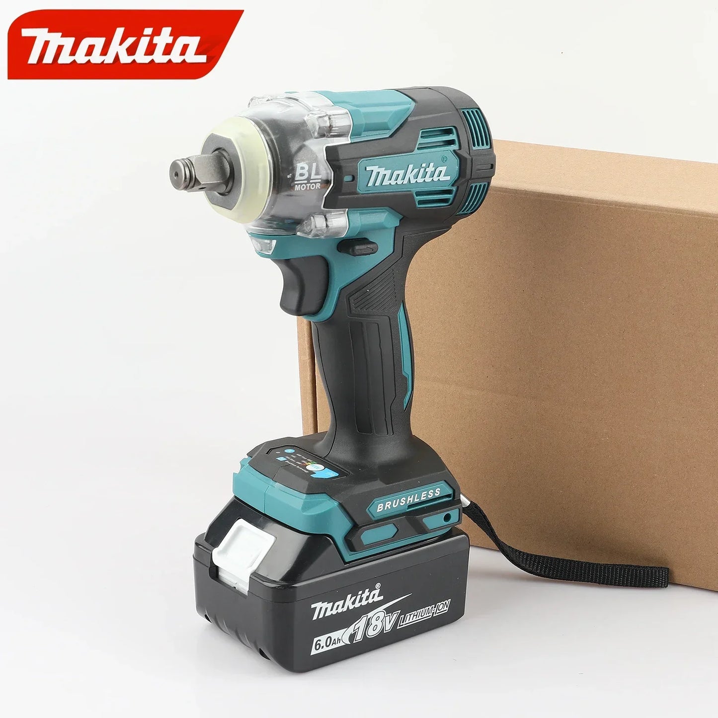 Makita TW004 40V Brushless Lithium - ion Charging Impact Wrench - High Torque Electric Tool