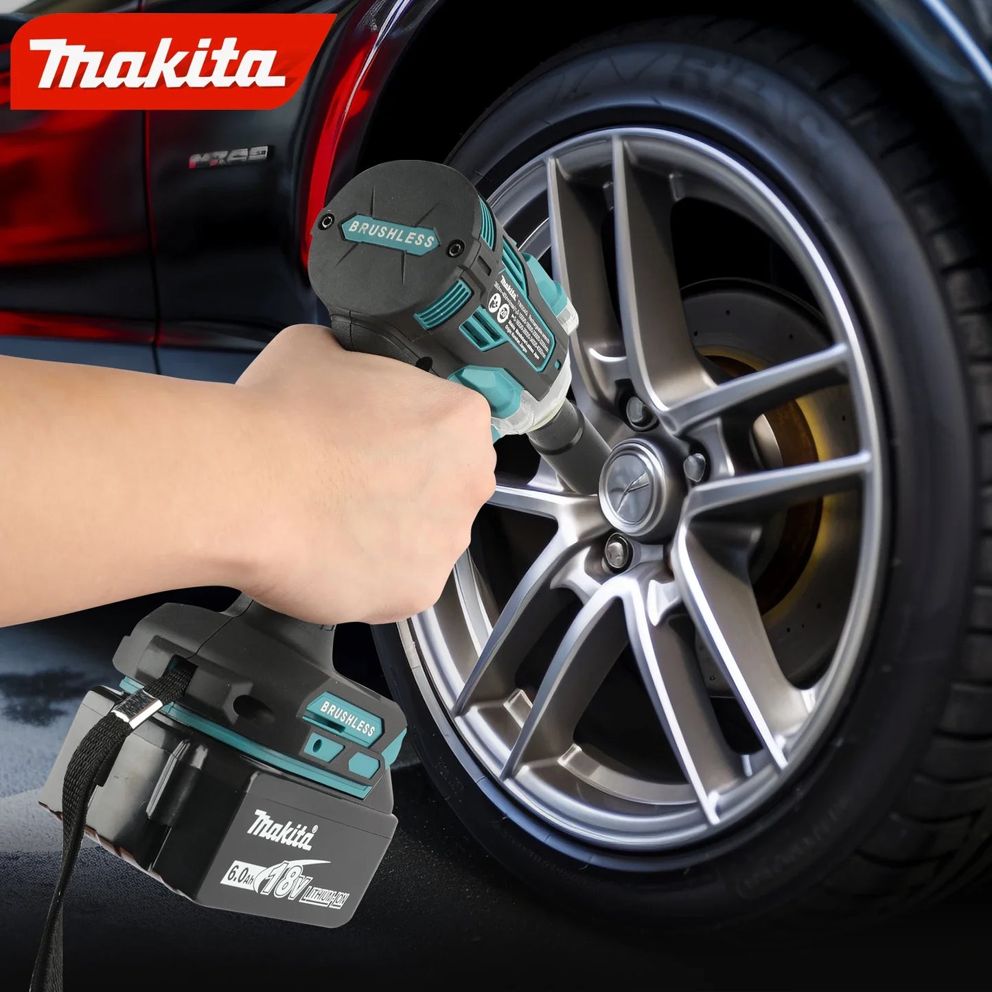 Makita TW004 40V Brushless Lithium - ion Charging Impact Wrench - High Torque Electric Tool