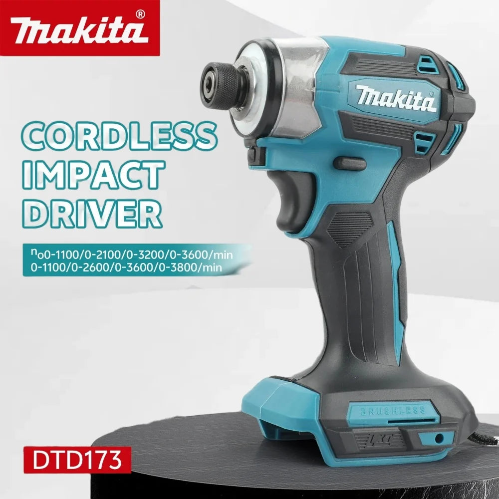 Makita DTD173 Brushless Impact Driver Rechargeable Screwdriver Drills Cordless Power Tools 18V BL Motor Tools
