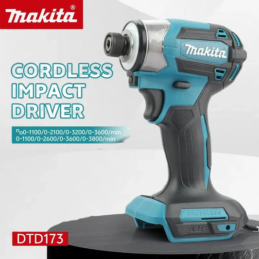 Makita DTD173 Brushless Impact Driver Rechargeable Screwdriver Drills Cordless Power Tools 18V BL Motor Tools