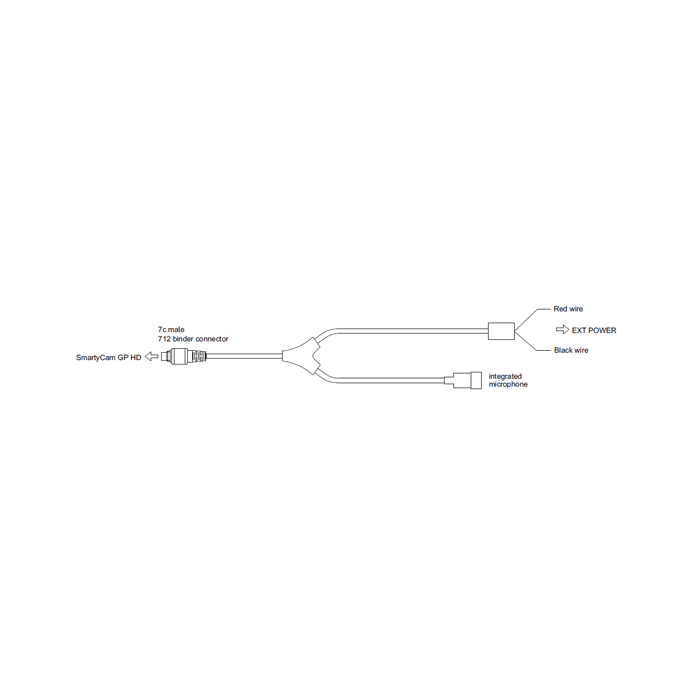 AIM SmartyCam GP HD Ext Pwr + Integrate External Mic Harness, 4m - TrackMindedHPDE™