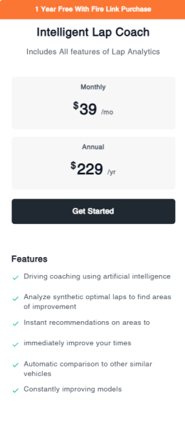 Fire Laps - Intelligent Lap Coach - 3 Months FREE PROMO!